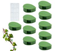 Clips de soporte para plantas: 10 clips de vino adhesivos, utensilios y gadgets ajustables que no dañan y no dañan para interiores y exteriores, jardín, Greenhouse Window