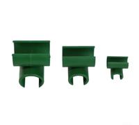 Clips de soporte para plantas de jardín, 100 conectores giratorios para conexión de barra, lo que permite diseños de jardín personalizados con plástico (diámetro 16)