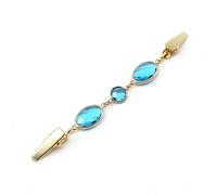 Clips De Suéter Clip for pañuelo de seda, cierre sujeción for el cuello for evitar la desnudez Accesorios para Cuello(Azul)