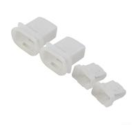 Clips de sujeción para asiento trasero de coche Toyota Clip de fijación interior de anclaje de montaje abrazadera de retención de plástico blanco 28 mm x 15 mm, paquete de 2