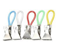 Clips de Toalla De Cocina - 5 Uds Suministros De Cocina De Colores | Pequeños Clips de Toalla Metal,Para Cocina Casera Inquilinos Padres Oficina Apartamento Camper Gabinete Sótano Lavadero Atelier