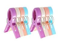 Clips de Toalla for sillas Playa, Soporte Resistente al Agua, Antideslizante, en Colores Brillantes, Accesorios Ganchos Secado for el hogar, 4-20 Piezas para la Ropa(B-8PCS)