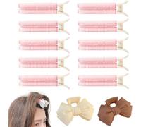 Clips de velcro para el cabello, clips de volumen para raíces, clips de volumen de velcro, clips de raíz para el cabello voluminizador (rosa, 10 unidades)