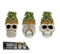 Clips de ventilación de coche con diseño de calavera, difusor de coche, no escuchar, no ver, no decir ambientador de coche, difusor de aceite de aromaterapia portátil, relajante para hombres y