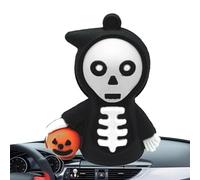 Clips de ventilación de esqueleto | Divertida abrazadera de ventilación para difusor de perfume de terror, clip de salida de aire difusor de coche, decoraciones de Halloween, accesorios interiores