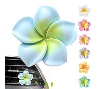 Clips de ventilación de flores para coche, clips de perfume de coche con 14 tabletas de aromaterapia, clip de aire acondicionado para decoración interior de coche, eliminador de olores