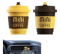 Clips de ventilación difusores, difusor de ventilación de aire de aromaterapia, difusor en forma de taza de café, clip de perfume de ventilación, difusor de aire de oficina, bonito difusor de salida