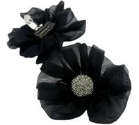 Clips desmontables para zapatos de novia, adornos 3D de diamantes de imitación de invierno, para decoración de bodas y talones, 2 unidades, Medium, Cloruro de polivinilo, No es una piedra preciosa