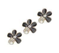Clips D'évent De Voiture De Fleur, Asudaro 3 PCS Jolie Fleur Clips D'évent De Désodorisant De Voiture Diffuseur D'aromathérapie Clip D'évent Décoratif One Strass Brillant