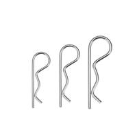 Clips en forma de horquilla de acero al carbono, Pasador de retención Spring R, pasador Wave , juego horquillas for Tractor, paquete 562 tamaños M1.2-M7(M2.5x45 (20pcs))