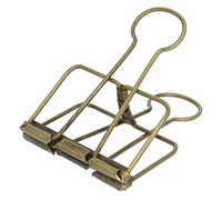 Clips extra grandes de 2 pulgadas, abrazaderas de papel grandes de bronce para suministros escolares de oficina (15 piezas)