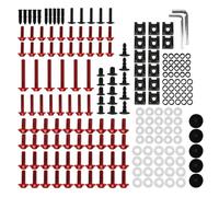 Clips Fijación Kit De Fijaciones Para Carenado Motocicleta Para R1100GS R1100RS R1100RT R1100S Tornillos, Tuercas Y Para Parabrisas Kit Tornillos Carenado Moto(Rojo)