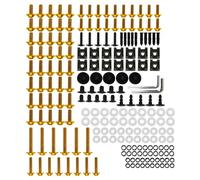 Clips Fijación Kit Tornillos Para Carenado Motocicleta Para CFMOTO 250 150 300 400 600 650 NK 400GT 650MT CLX700 Incluye Kits Arandelas Tuercas Kit Tornillos Carenado Moto(Oro)