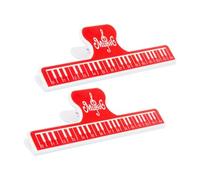Clips fijos para partitura de música con patrón de piano, soporte para partituras de piano, clip de libro, abrazadera de papel fácil de usar