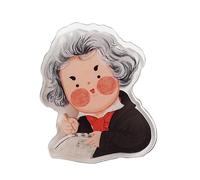 Clips fijos para partituras musicales de dibujos animados, soporte de hojas de piano, clip de plástico, abrazadera de papel para página, fácil de usar, soporte de página, clip fijo