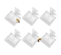 Clips for atrapar insectos en jaula Queen Bee, 30 Uds., equipo de apicultura transparente plástico duradero, herramienta jardín for que no daña a los apicultores