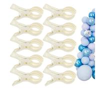Clips For Balloon Arch - Heavy Duty Backdrop Spring Clamps, 10PC | Party Wedding Birthday Decoration Hardware, Home Improvement Woodworking Grip Tool With Non-Slip Rubber Tips Strength Support