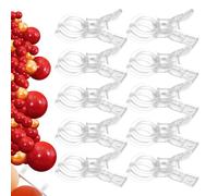 Clips for Balloon Arch - Heavy Duty Backdrop Spring Clamps, 10pcs | Party Wedding Birthday Decoration Hardware, Home Mejora Woodworking Grip Tool With Non-Slip Rubber Tips Strength Support