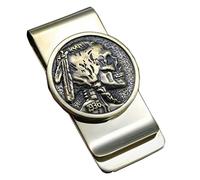 Clips for Billetes Clip for Billetes de Metal, Clip for Billetes de latón, Clip for Billetes Vintage for papá, Billetera con Clip for Billetes con Forma de Calavera Creativa for Hombres