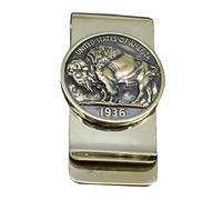 Clips for Billetes Clip for Billetes de Metal, Clip for Billetes de latón con Forma de Yak, Clips for Billetes Retro for Efectivo, Billetera con Clip for Billetes for Hombres