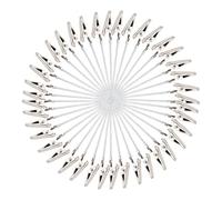 Clips For Pictures - 40 Pieces Long-Tailed Jaw Support Stakes,Photo Clips On Stick - Ideal For DIY Card Note Postcard Display Office Dorm Graduation Birthday