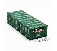 Clips galvanizados Leone de la Era N.º 1 - mm. 20 - Taco de 10 cajas de 100 uds. - Fabricado en Italia.