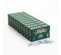 Clips galvanizados Leone de la Era n.º 3 - mm. 28 - Taco de 10 cajas de 100 uds. - Fabricado en Italia.