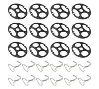 Clips genéricos de soporte para funda de asiento de coche, ganchos de instalación de fundas de asiento de coche, ganchos de fijación de cojín de asiento de automóvil, 12 piezas de husillos de cubierta