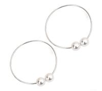 Clips giratorios funcionales de 360 grados para sujetar las cortinas y añadir un toque elegante a los elementos de decoración de la habitación (plateado)