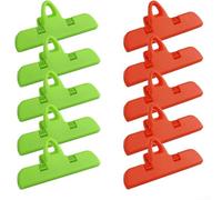 Clips grandes de plástico para conservación de alimentos y organización de documentos con agarre antideslizante y dientes acanalados para un agarre seguro (b)