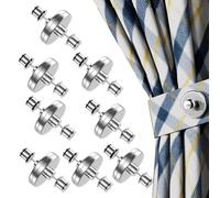 Clips magnéticos de cortinas 8 pares reutilizables en aleación que evitan