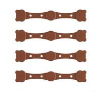 Clips magnéticos de silicona para pergamino, soporte de seguridad resistente al calor, evita que el papel se levante de metal, 10,5 cm (4 unidades, marrón)