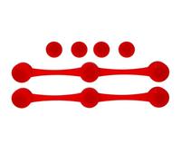 Clips magnéticos para Airfryer de 4,65 pulgadas - Correas magnéticas de silicona | Accesorios para freidora de aire Negro Rojo: accesorio seguro de calidad alimentaria para modelos pequeños y grandes