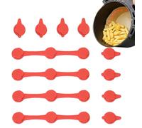 Clips magnéticos para freidora de aire - 4 hebillas resistentes al calor, soportes para papel de pergamino | de cocina para apartamento Familia de ancianos Picnic Cocción Freidora de aire caliente