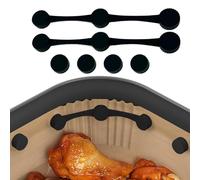 Clips magnéticos para freidora de aire, fijadores de papel pergamino con bloqueo, soportes resistentes al calor, accesorios de cocina seguros, agarres de silicona antideslizantes, ideal para familias