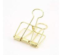 clips metálicos, Carpeta plegable con bisagra for fotos, bolsas de comida, artículos for el hogar y la oficina, 19/32 mm, color dorado(19mm*12 pcs)