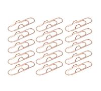 Clips metálicos multifuncionales for sujetar papel, bolígrafos, diarios, documentos, cuadernos, textos, etc.(Rose Gold 15PCS)