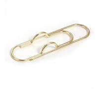 Clips metálicos multifuncionales for sujetar papel, bolígrafos, diarios, documentos, cuadernos, textos, etc.(Gold 1PCS)