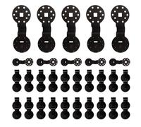 Clips multifunción para redes de sombra, toldos y lonas, 50 unidades de plástico reforzado, ideales para jardín, invernadero, balcón y vallas - Fijación rápida y segura