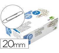 Clips liderpapel nº1 labiados 20 mm caja de 100 unidades