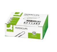 Clips niquelados q-connect n 3 picos 43 mm punta caja de 100 unidades - KF11384