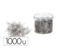 Clips niquelados q-connect nº2 33 mm cubilete de 1000 unidades