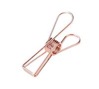 Clips Oficina Pinzas Metalicas Papeleria Clips de Papel Foldback Bulldog Clips papelería Carpeta de Papel Clips Mini Bulldog Clips Rosegold,S