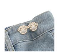 Clips Para Ajustar La Cintura Botón de ajuste cintura jeans ajustable 5 piezas con forma pata gato, botón instantáneo(Gold)