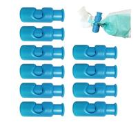 Clips para apretar bolsas de alimentos,Clips para cerrar pan, 10 clips de sellado para bolsas de alimentos, Herramienta reutilizable del sellado de la comida de los frutos secos del bocadillo de la ca