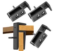 Clips para armario | 4 piezas de plantilla de fijación biselada | 15-20 mm de bricolaje extraíble cajón frontal abrazaderas de sujeción | para carpintería, gabinete, puertas de armario, cajón