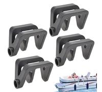 Clips para barco - 4 clips para parachoques para pontón | Accesorios marinos robustos con conexión rápida | Calambres para veleros, yates, kayak, necesidades de navegación por el río