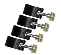 Clips para bastón de trekking, repuesto para bastón de senderismo, fácil instalación, abrazadera de sujeción con tornillos de tuerca para senderismo, montañismo, camping