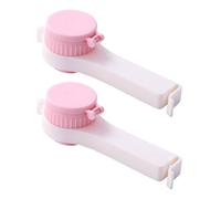 Clips para bolsas con boquilla de vertido, 2 clips para bolsas de patatas fritas, abrazadera selladora de alimentos con boquilla, clip reutilizable para bolsas de aperitivos para papas fritas, leche