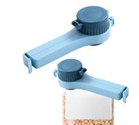 Clips para bolsas con boquilla de vertido, 2 clips para bolsas de patatas fritas, abrazadera selladora de alimentos con boquilla, clip reutilizable para bolsas de aperitivos para papas fritas, leche